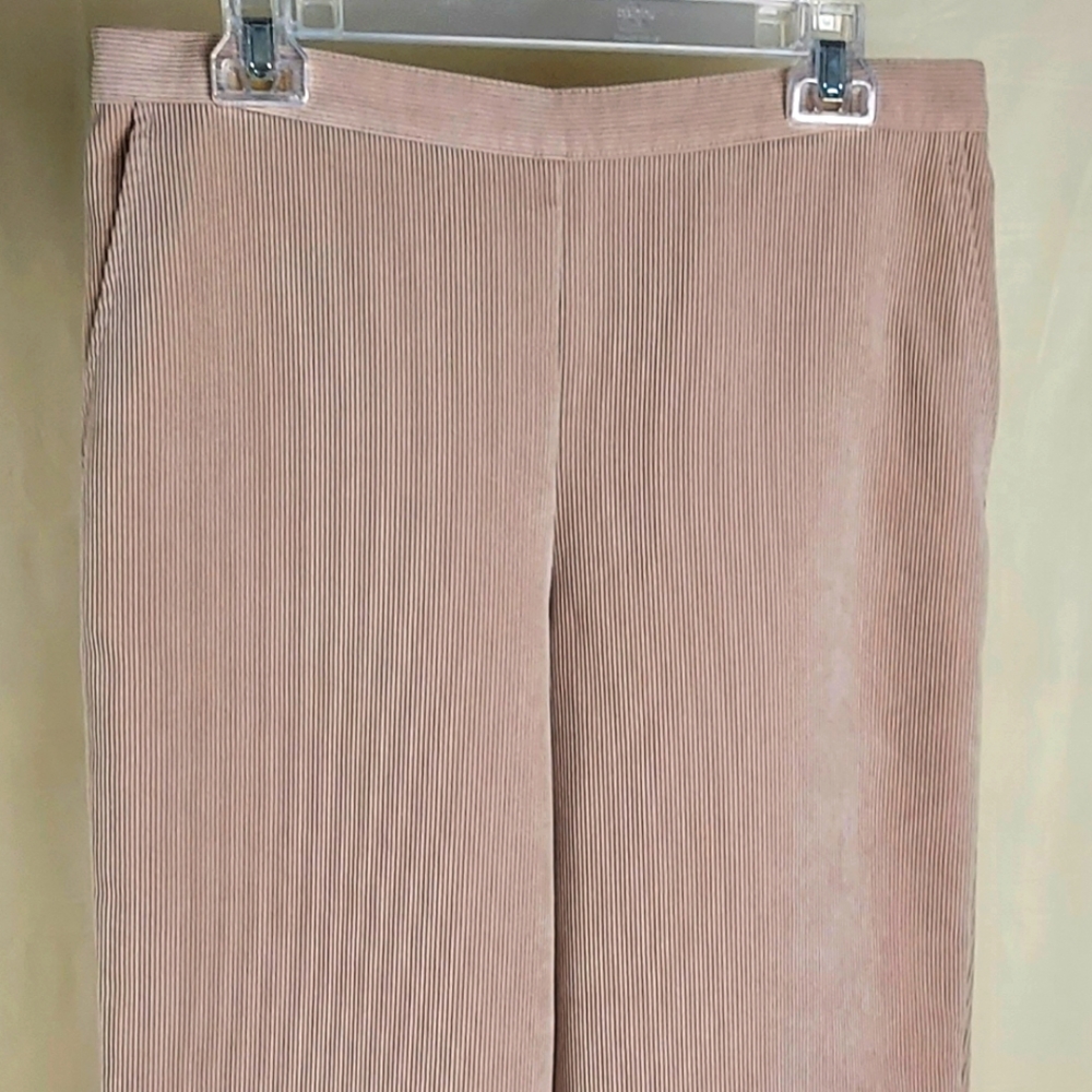 Alfred Dunner 14Petite Beige Pull On Corduroy Pants